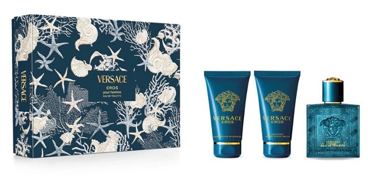 Versace Eros - EDT 50 ml + sprchový gél 50 ml + balzam po holení 50 ml