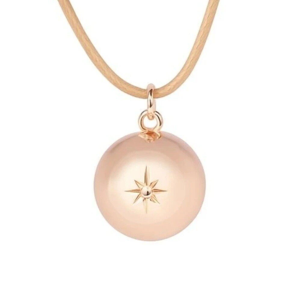 MUMMY BELL Dlhý dámsky náhrdelník s pozlátenou rolničkou Astra ASM20