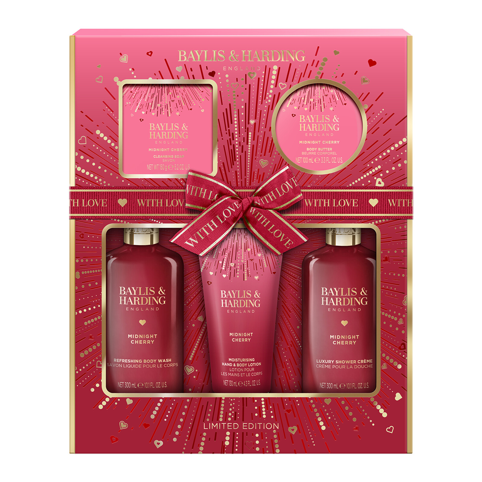 Baylis & Harding Darčeková sada Midnight Cherry 5 ks