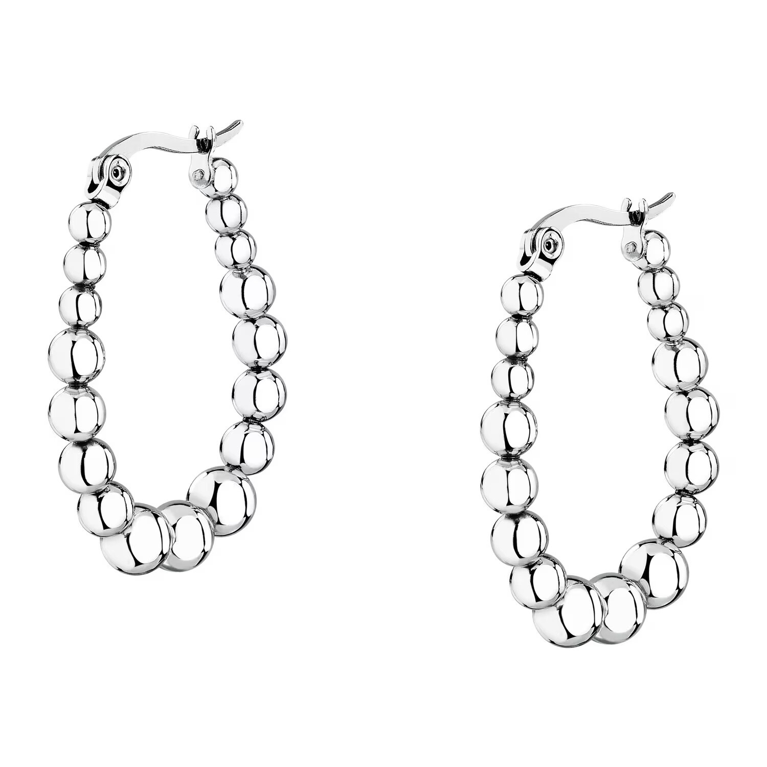 La Petite Story Módne kruhové náušnice z ocele Earrings LPS01AYQ136