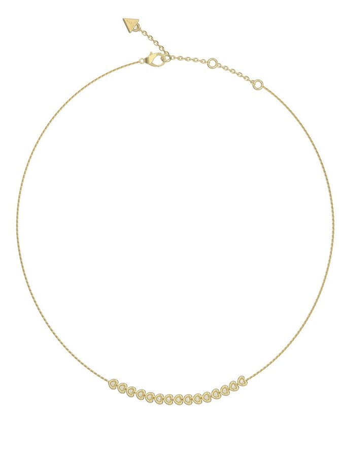 Guess Krásny srdiečkový náhrdelník z ocele LOVE JUBN05471JWYGT/U