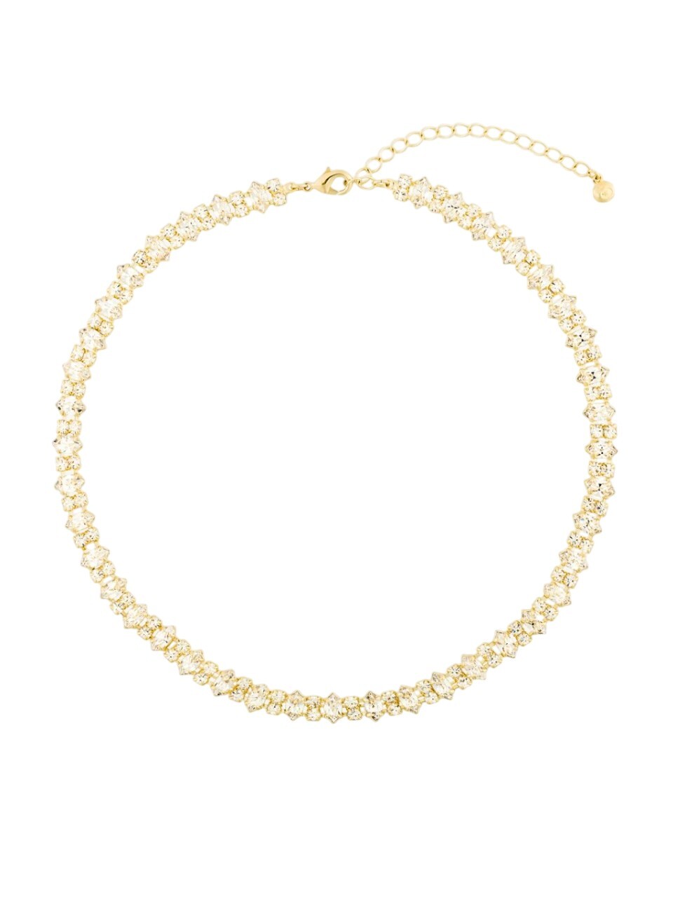 Preciosa Luxusný pozlátený náhrdelník s krištáľom Preciosa Lunara Spotlight 2577Y00