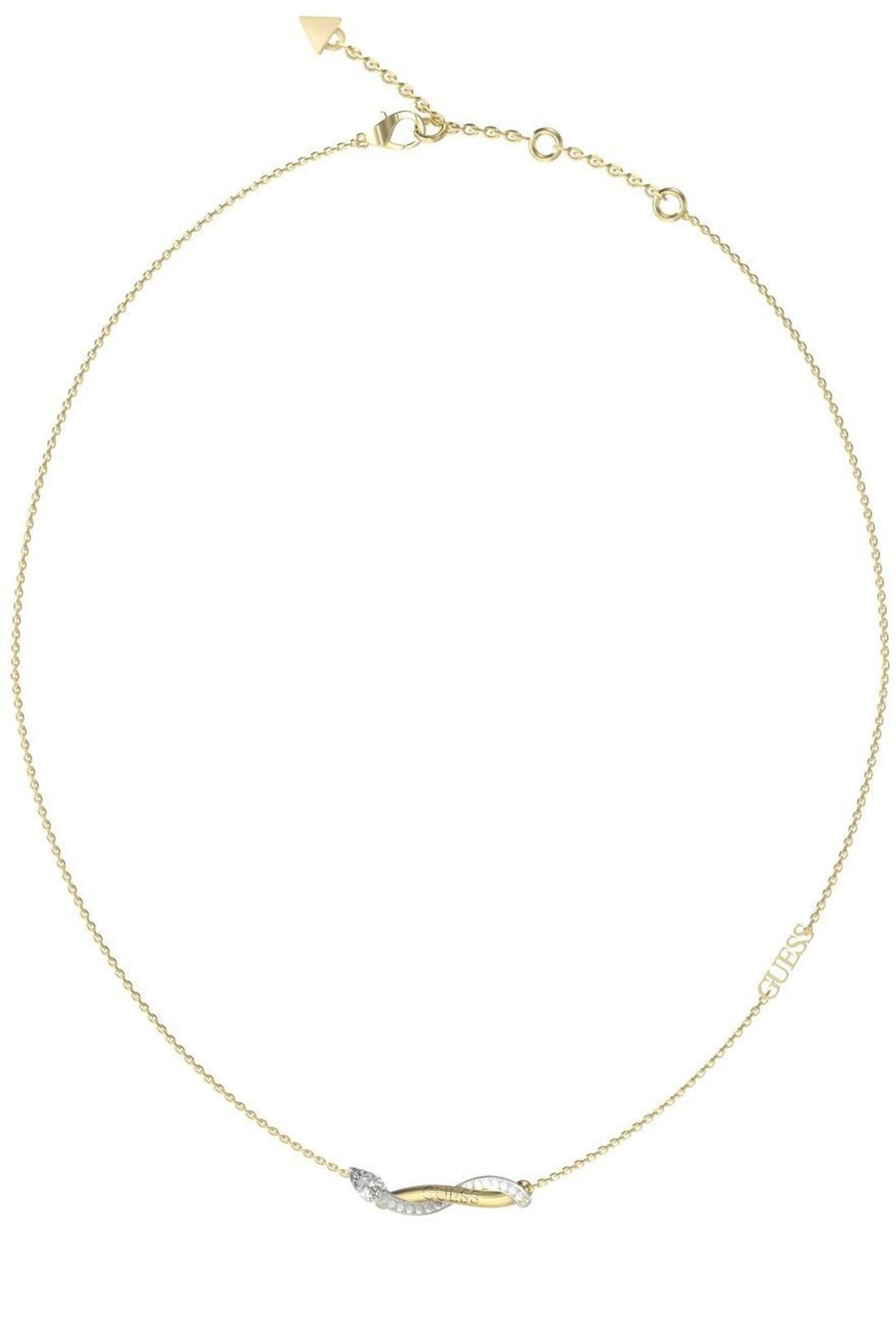 Guess Elegantný náhrdelník so zirkónmi Twist JUBN05066JWYGRHT/U