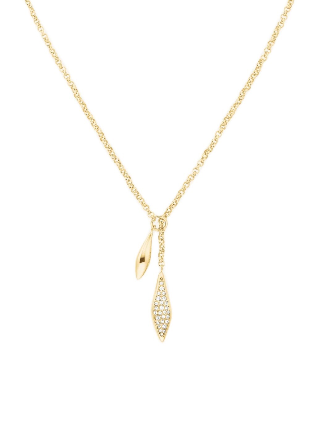 Rosefield Pozlátený flexibilný náhrdelník s kryštálmi Pavé JNPLG-J1233