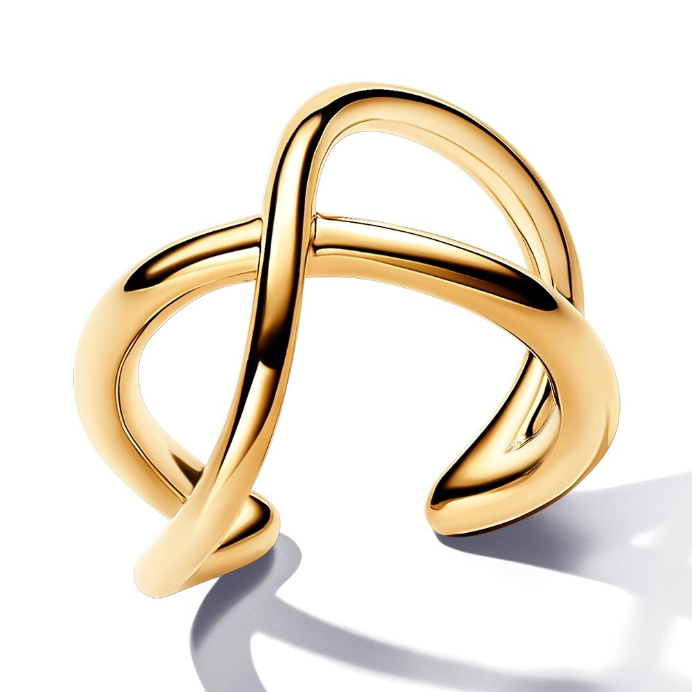 Pandora Pozlátená záušnica Nekonečno Essence Shine 263308C00