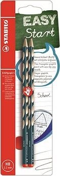 STABILO EASYgraph S R HB, petrolejová, 2 ks, Blister