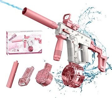 BATTLE Elektrická vodná pištoľ – Vector, 2 zásobníky, ružová