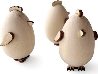 Ulanik Drevená sada Chicken 3 ks