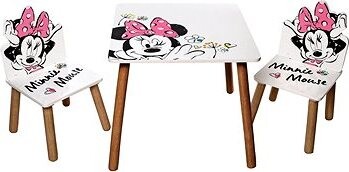Arditex Detský stôl so stoličkami – Minnie Mouse