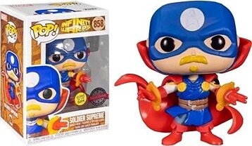 Funko POP Marvel Infinity Warps Soldier Supreme Glow in the Dark Marvel (858)