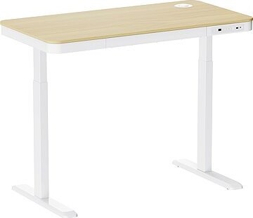 AlzaErgo Table ET6 AiO Charge 118 × 60 cm biely + doska lamino breza