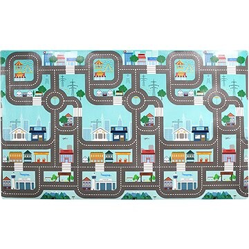 Mapa mesta s cestnou dráhou