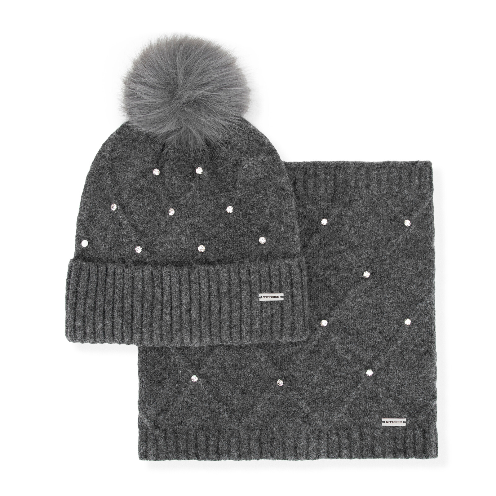 Dámsky zimný set – čiapka a komin s logom výrobcu 101-SF-206-8