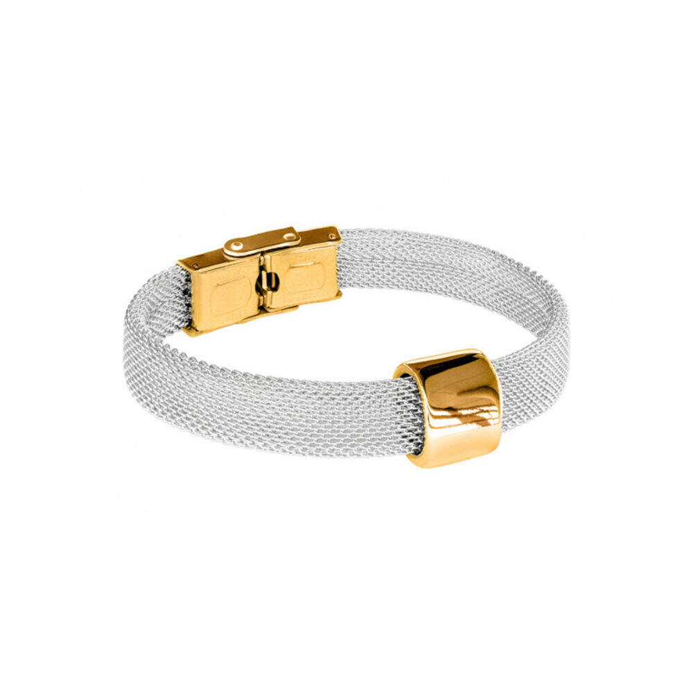 Náramok z chirurgickej ocele dámsky s lesklým krúžkom 18551