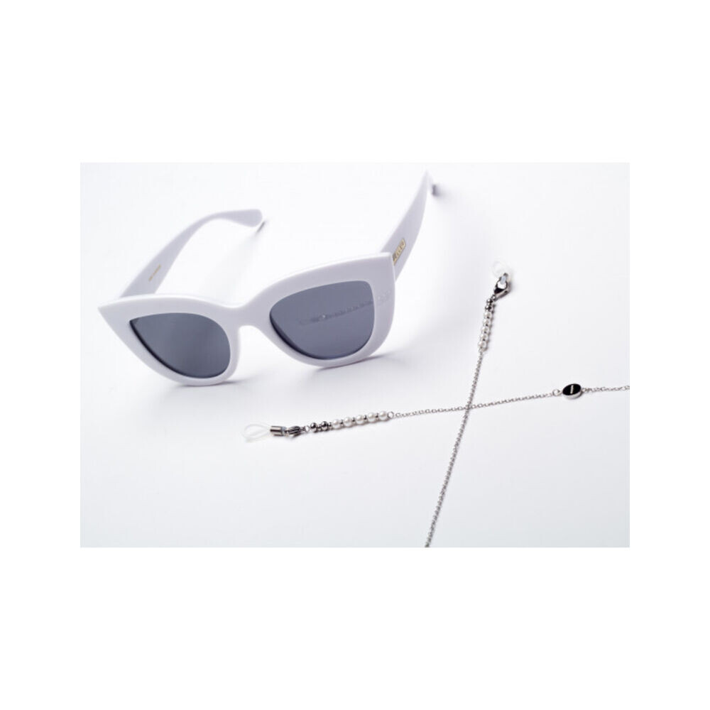 Retiazka na okuliare s bielymi perlami 18558