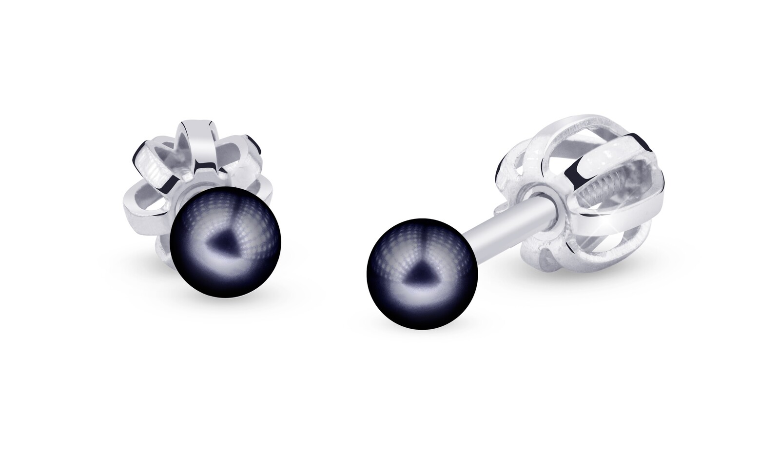 Cutie Jewellery Perlové náušnice z bieleho zlata Z3003/4/5/6_2 0,5 cm