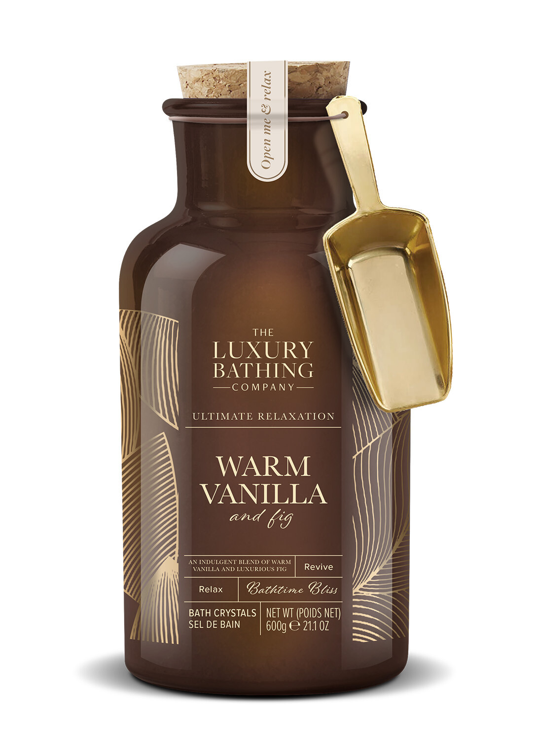 The Luxury Bathing Company Kryštály do kúpeľa vo fľaši Vanilka (Bath Crystals) 600 g