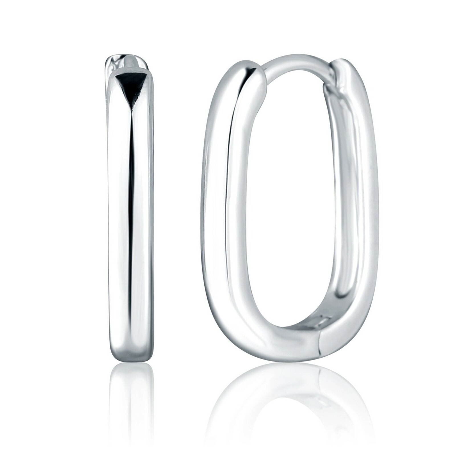 JVD Minimalistické oválne strieborné náušnice SVLE2883X610000