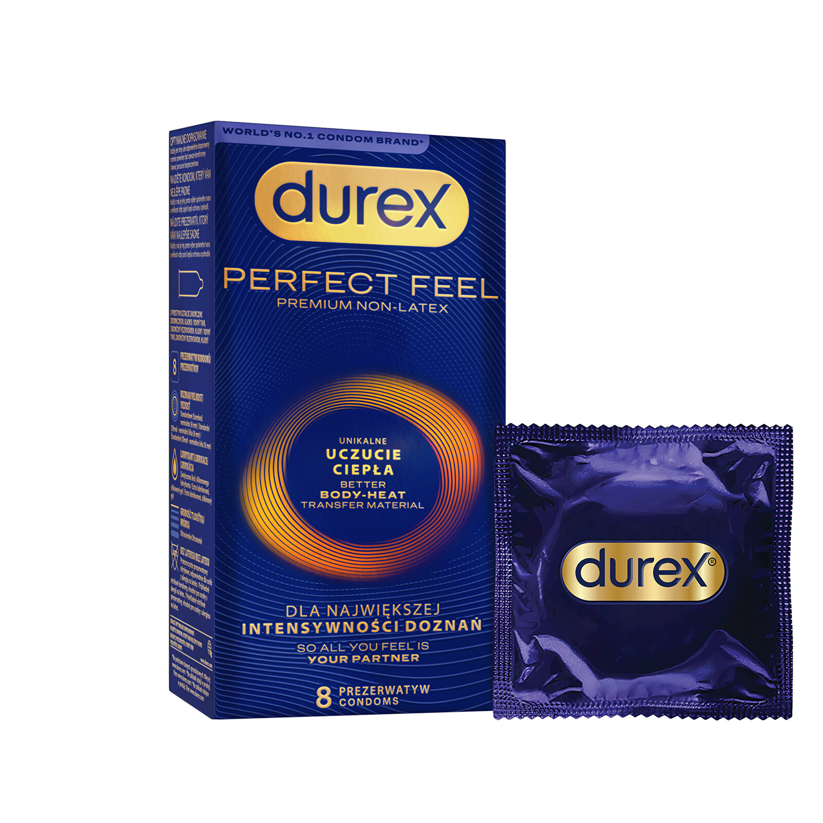 Durex Kondómy Perfect Feel 8 ks