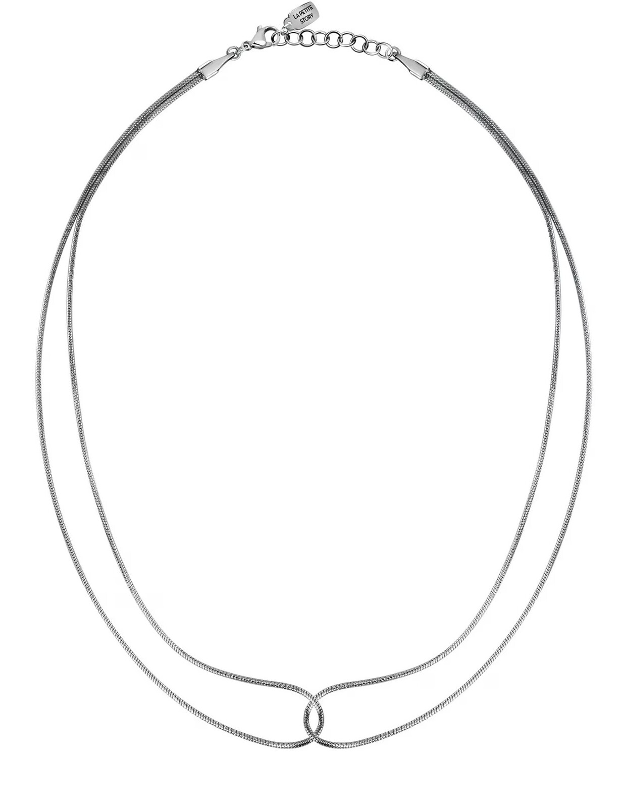 La Petite Story Dvojitý oceľový náhrdelník Friendship LPS10ARR119