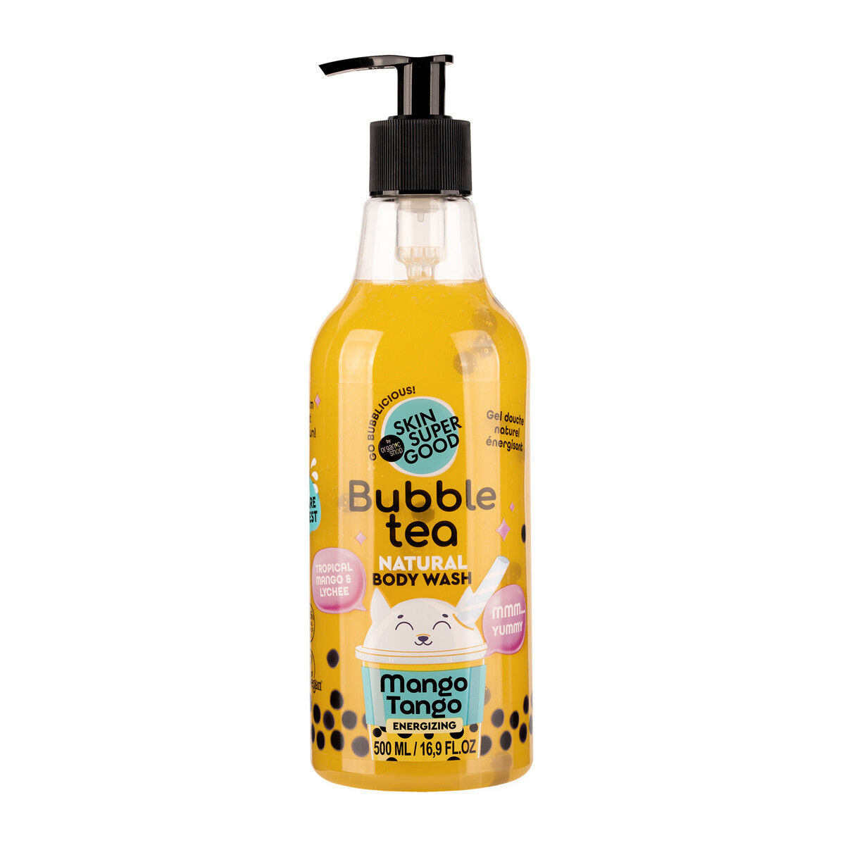 Organic Shop Energizujúci sprchový gél Bubble Tea Mango Tango (Body Wash) 500 ml