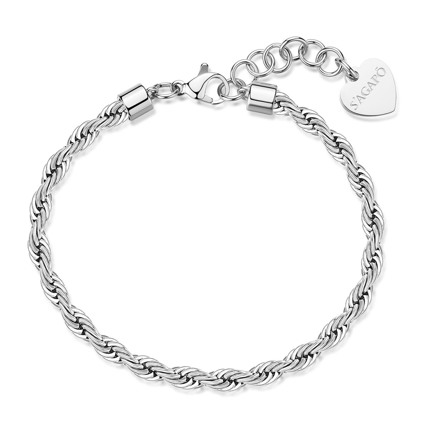 S'Agapõ Nežný oceľový náramok Valis Chunky SHK114