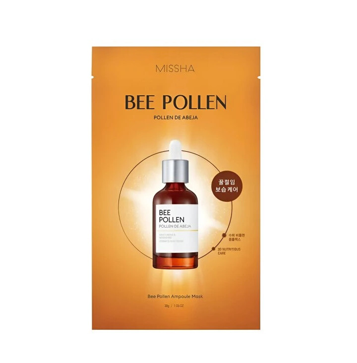 Missha Revitalizačná pleťová maska Bee Pollen (Ampoule Mask) 30 g
