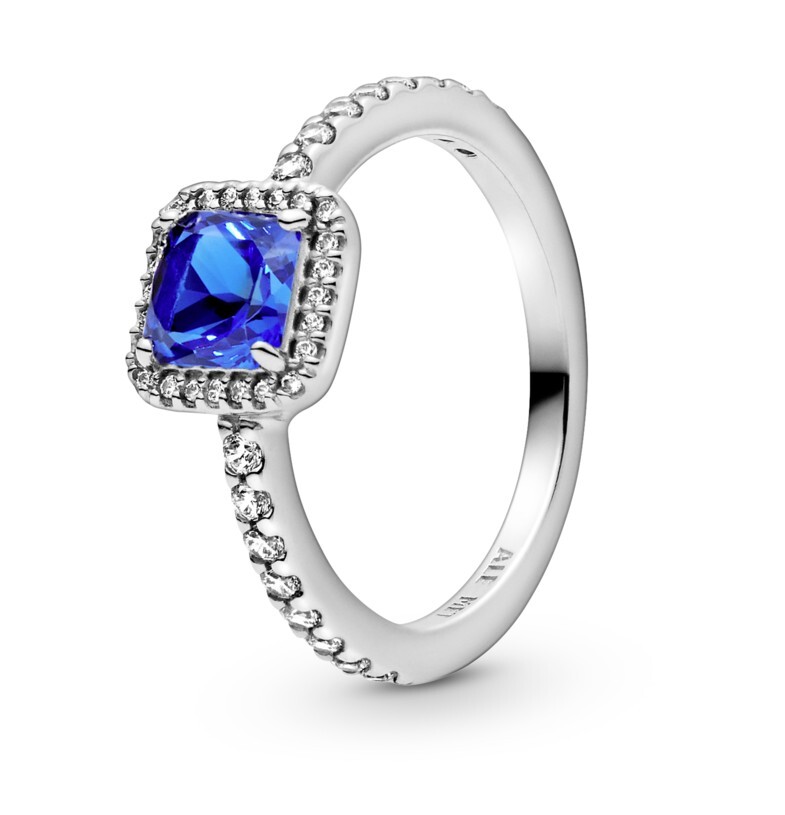 Pandora Očarujúci strieborný prsteň s krištáľom Timeless 198863C02 56 mm