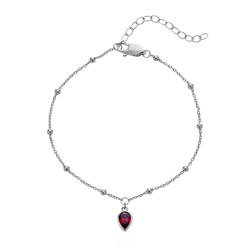 Hot Diamonds Strieborný náramok pre ženy narodené v júli Silver Whisper SWB031