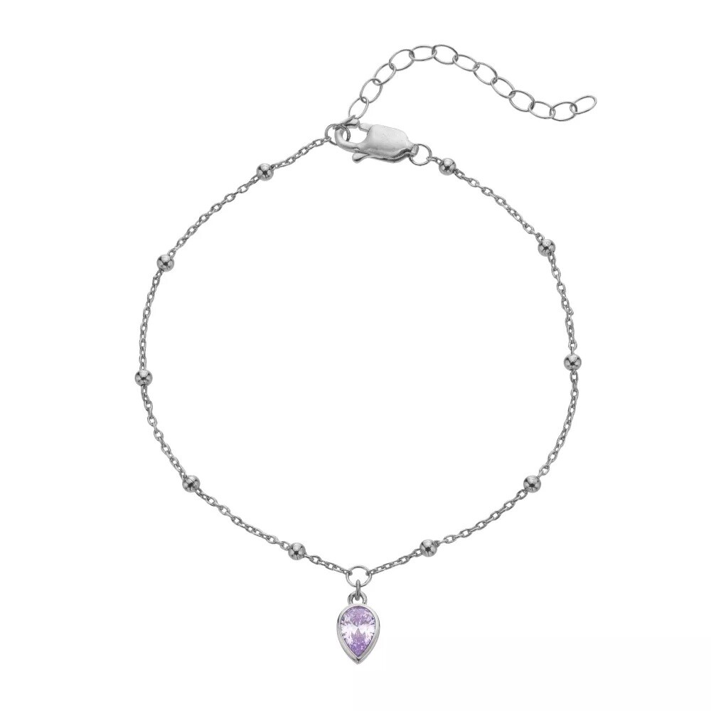 Hot Diamonds Strieborný náramok pre ženy narodené v júni Silver Whisper SWB030