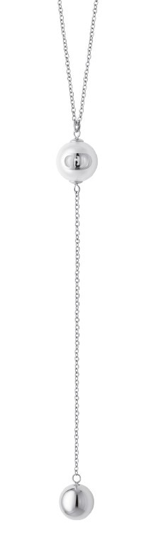 Liu Jo Oceľový náhrdelník so syntetickou perlou LJ3008