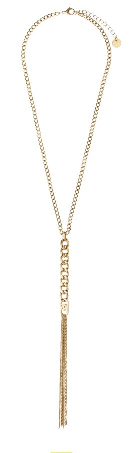 Liu Jo Fashion dlhý pozlátený náhrdelník LJ3056