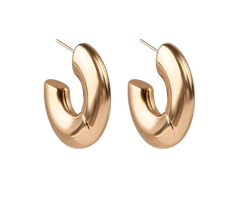 Marc Malone Výrazné pozlátené kruhy Drift MCE250344G