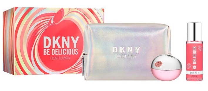 DKNY Be Delicious Fresh Blossom - EDP 100 ml + telový závoj 125 ml + kozmetická taška