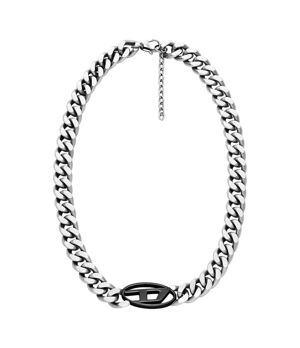 Diesel Fashion výrazný náhrdelník z ocele DX1635931