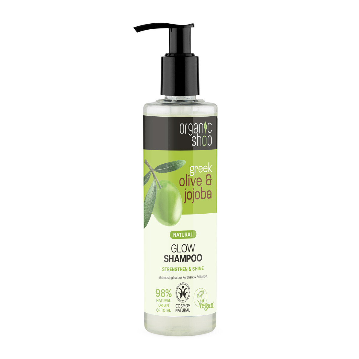 Organic Shop Šampón pre žiarivý lesk vlasov Oliva a jojoba (Glow Shampoo) 280 ml