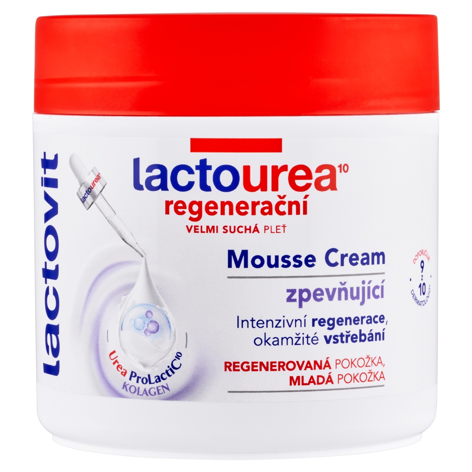 Lactovit Spevňujúci penový krém na telo Lactourea 400 ml