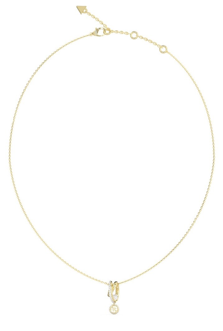 Guess Fashion pozlátený náhrdelník Tiny Pearly JUBN05523JWYGT/U
