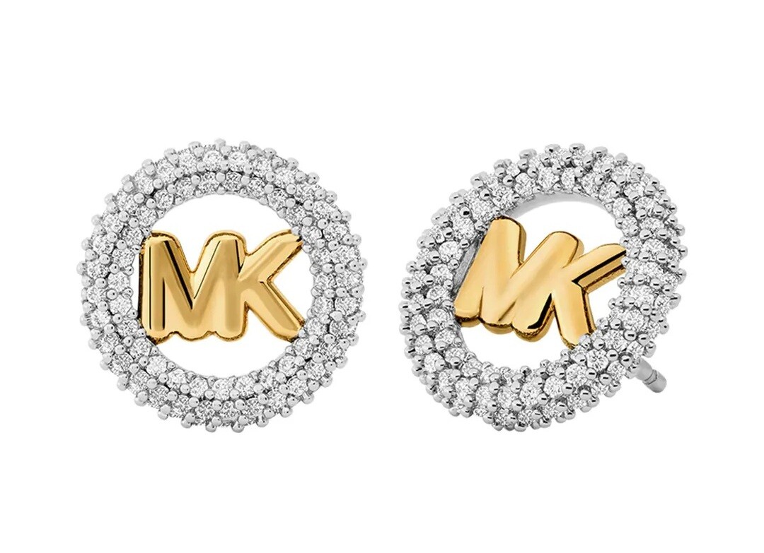 Michael Kors Trblietavé bicolor náušnice kôstky Premium MKJ8560931