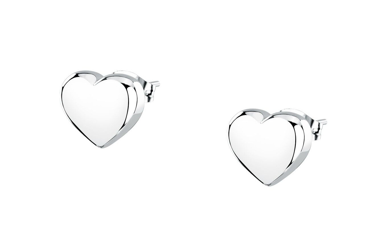 Morellato Oceľové náušnice Srdiečka Intrecci SAZC17