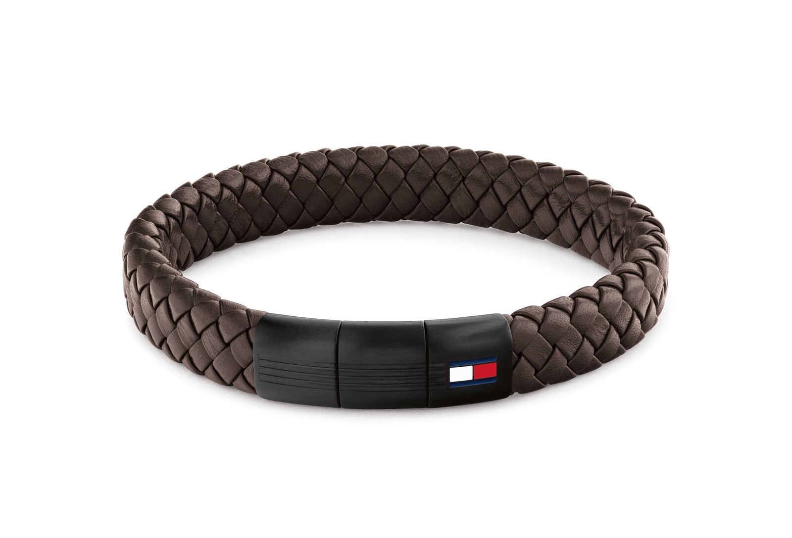 Tommy Hilfiger Hnedý kožený náramok s oceľovým zapínaním 2790661