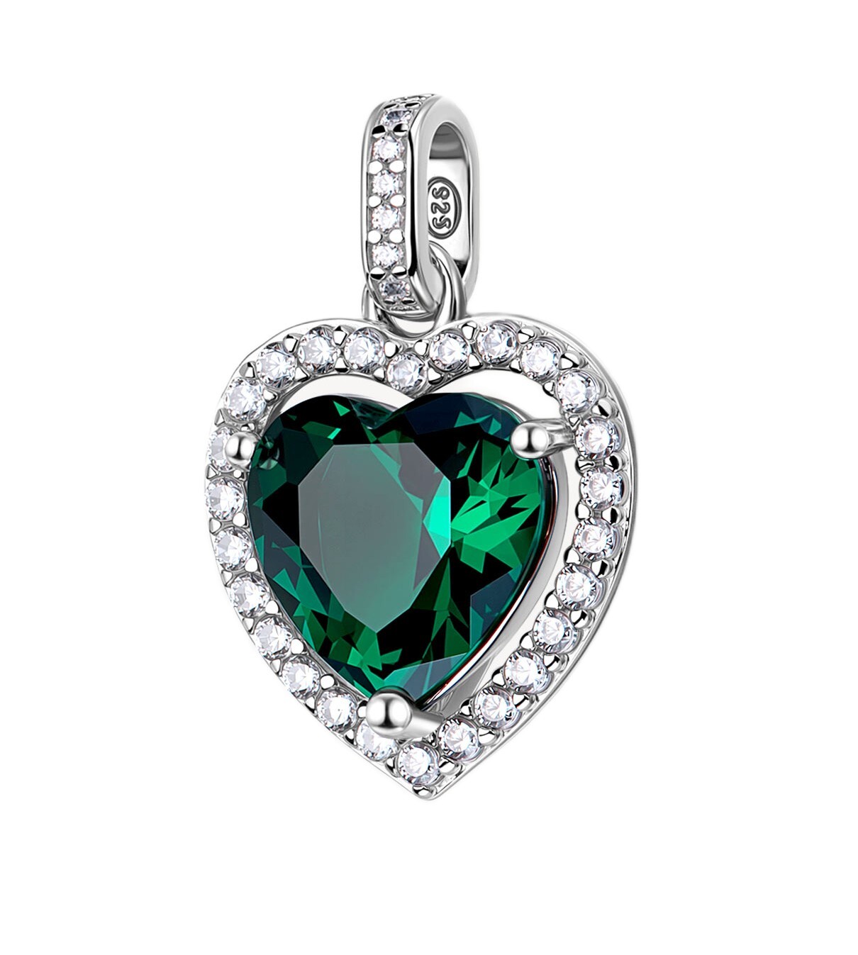Brosway Strieborný srdiečkový prívesok Fancy Life Green FLG144