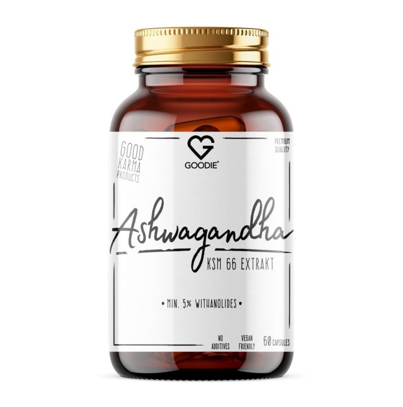 Goodie Ashwagandha extrakt KSM 66 - min.5% withanolid 60 kapsúl