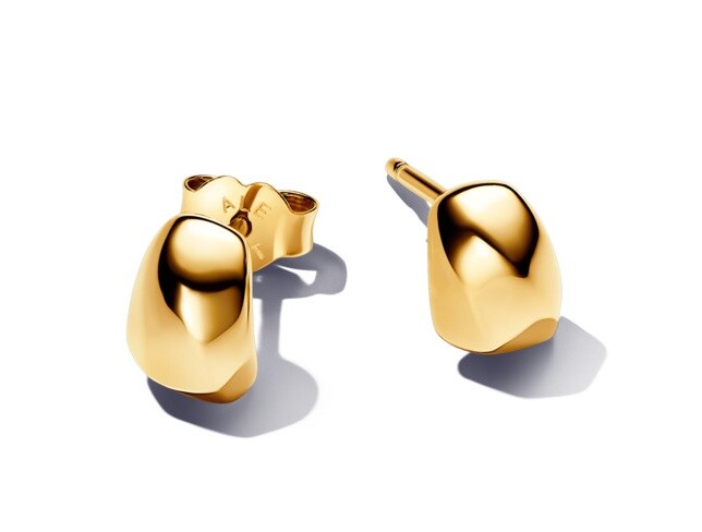 Pandora Pozlátené kôstkové náušnice Essence Shine 263298C00