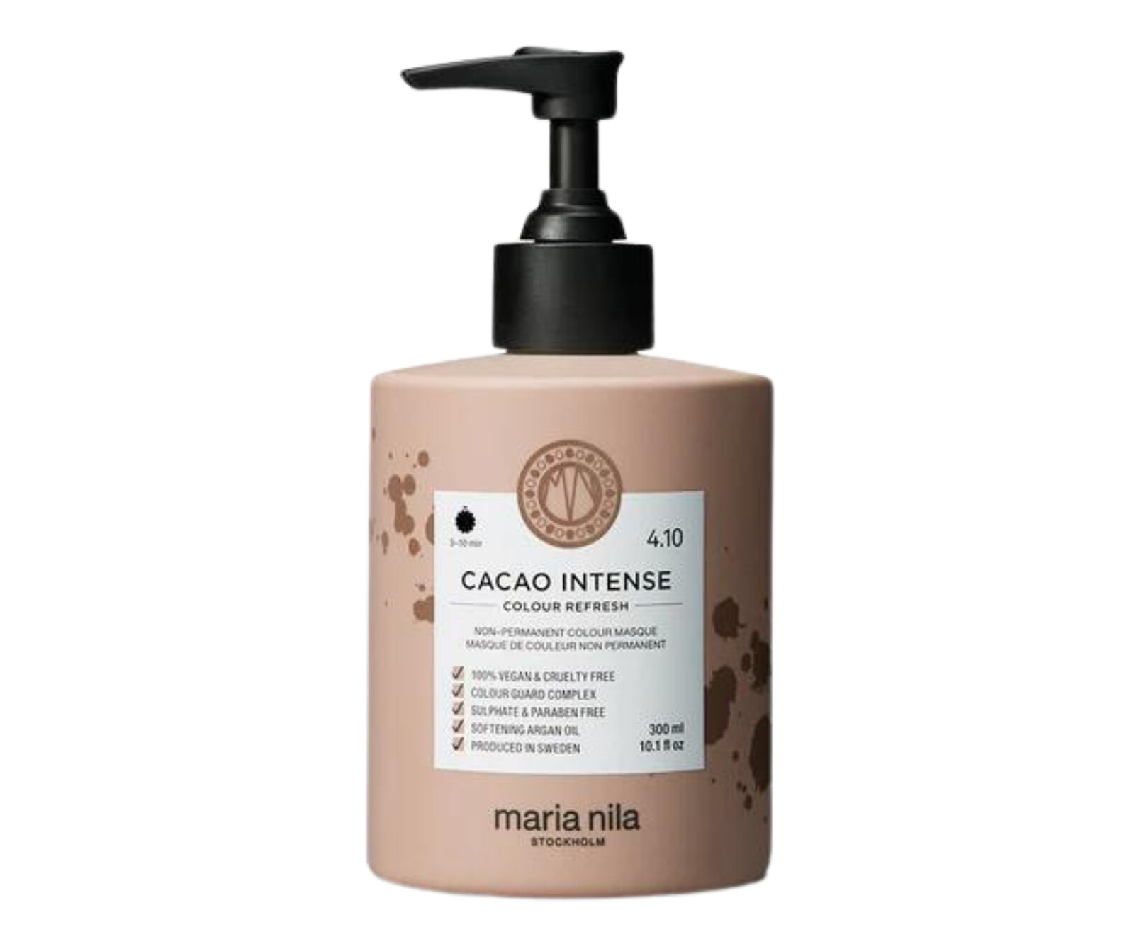 Maria Nila Jemná vyživujúca maska bez permanentných farebných pigmentov 4.10 Cacao Intense (Colour Refresh Mask) 300 ml