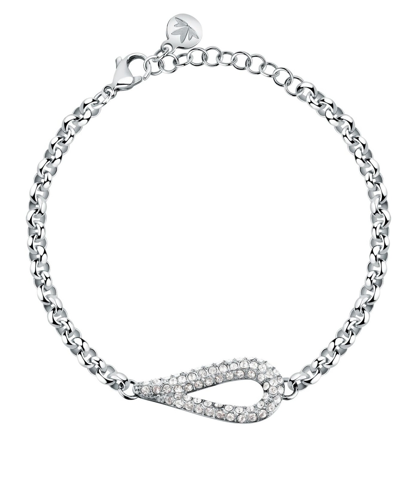 Morellato Dámsky oceľový náramok s kryštálmi Rolo Design SAYP28