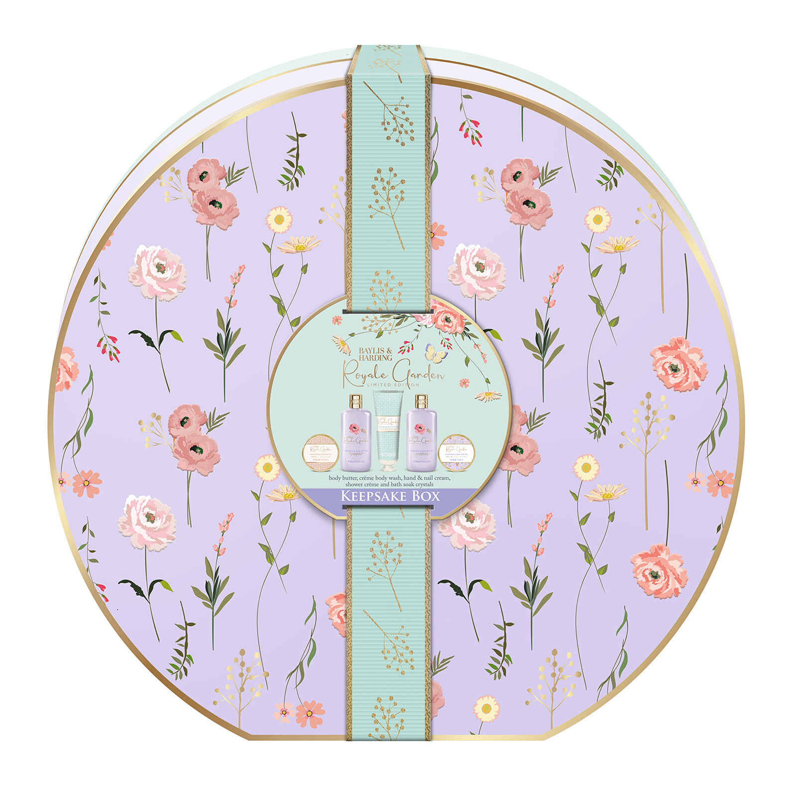 Baylis & Harding Darčeková sada Levanduľa & Šípkový čaj 5 ks