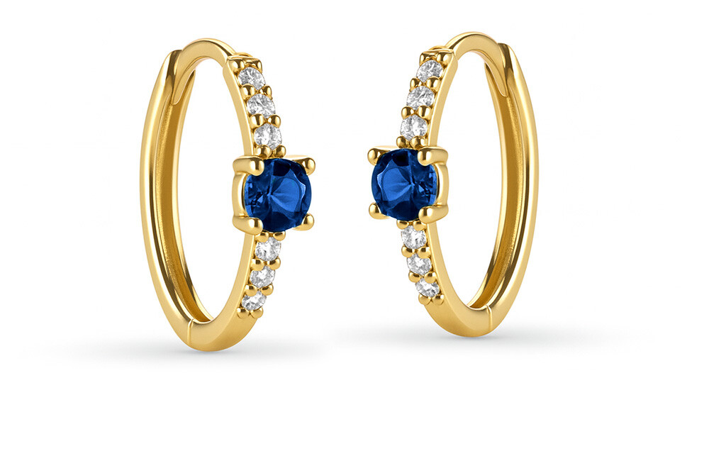 Brilio Luxusné kruhy zo žltého zlata so zirkónmi 14/513.471ZN