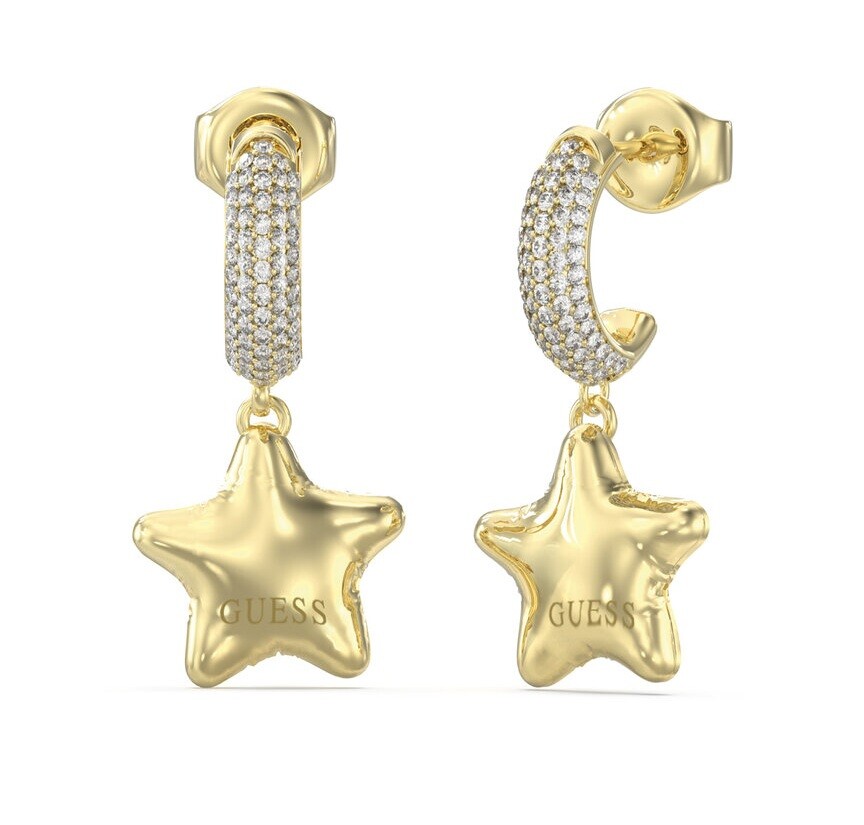 Guess Jedinečné náušnice s hviezdičkou Iconique JUBE05548JWYGT/U
