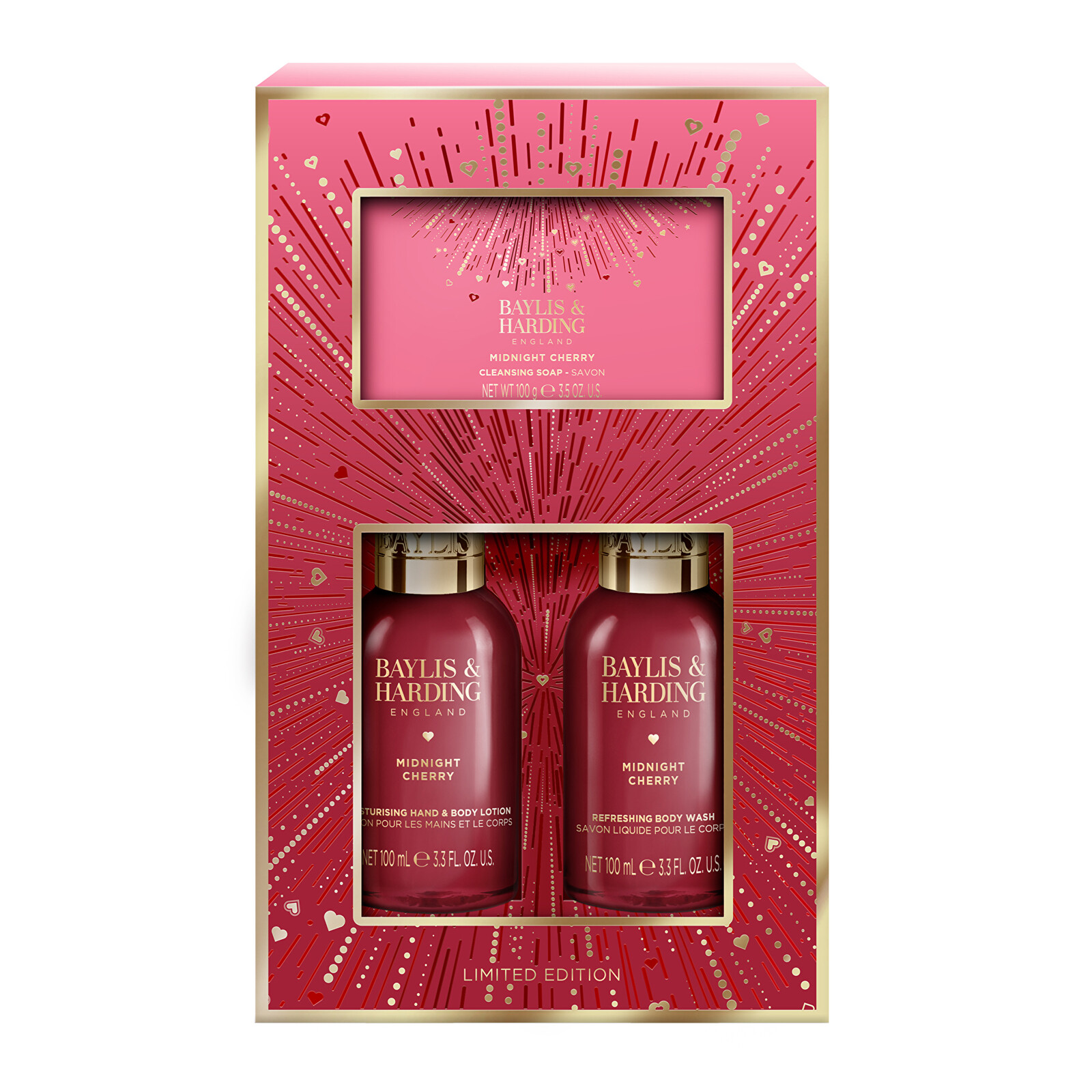 Baylis & Harding Darčeková sada Midnight Cherry 3 ks